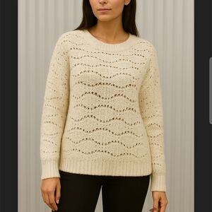 Urban Outfitter's Women's Cream Knit Sweater